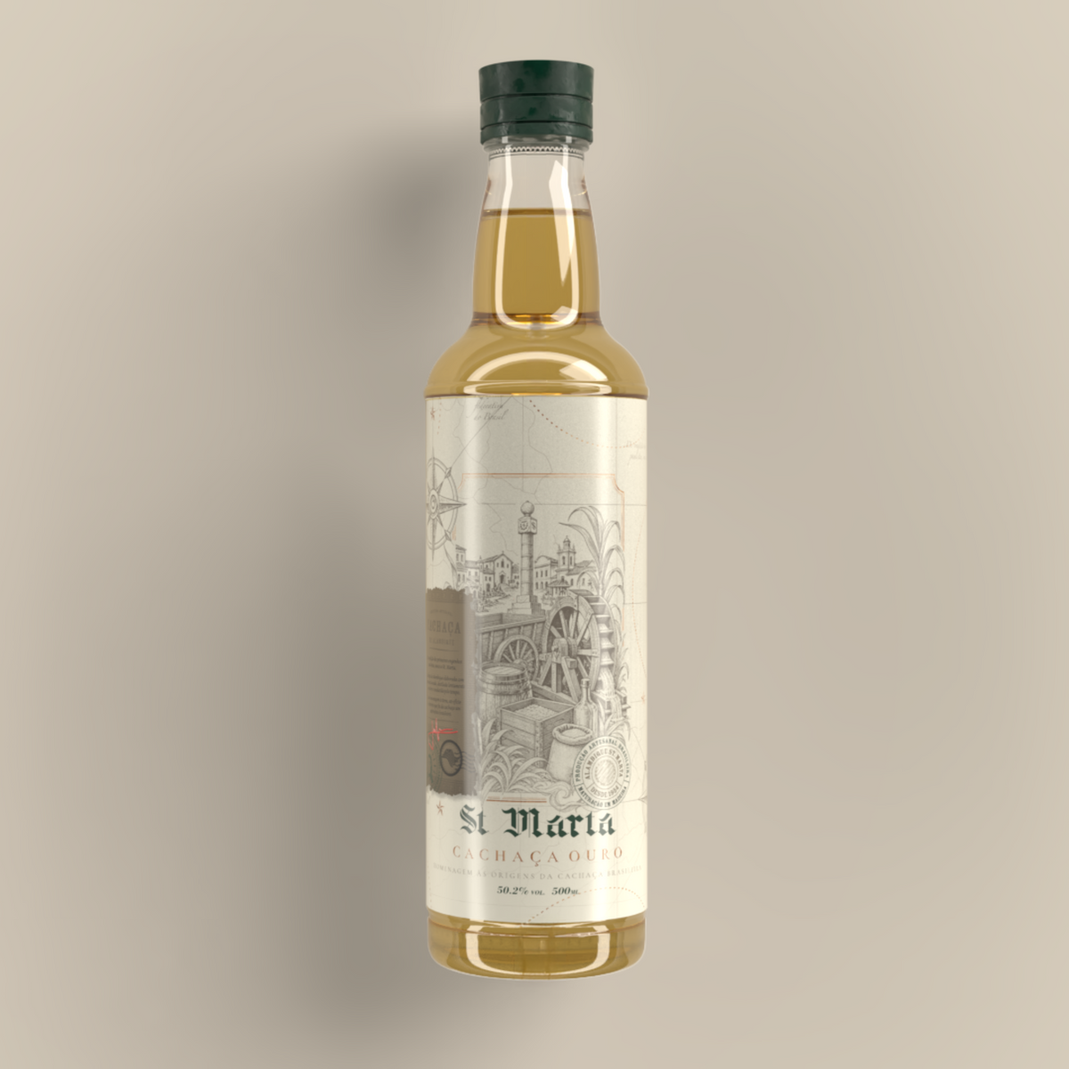 Cachaça St. Marta Ouro – Linha Clássica (500ml)