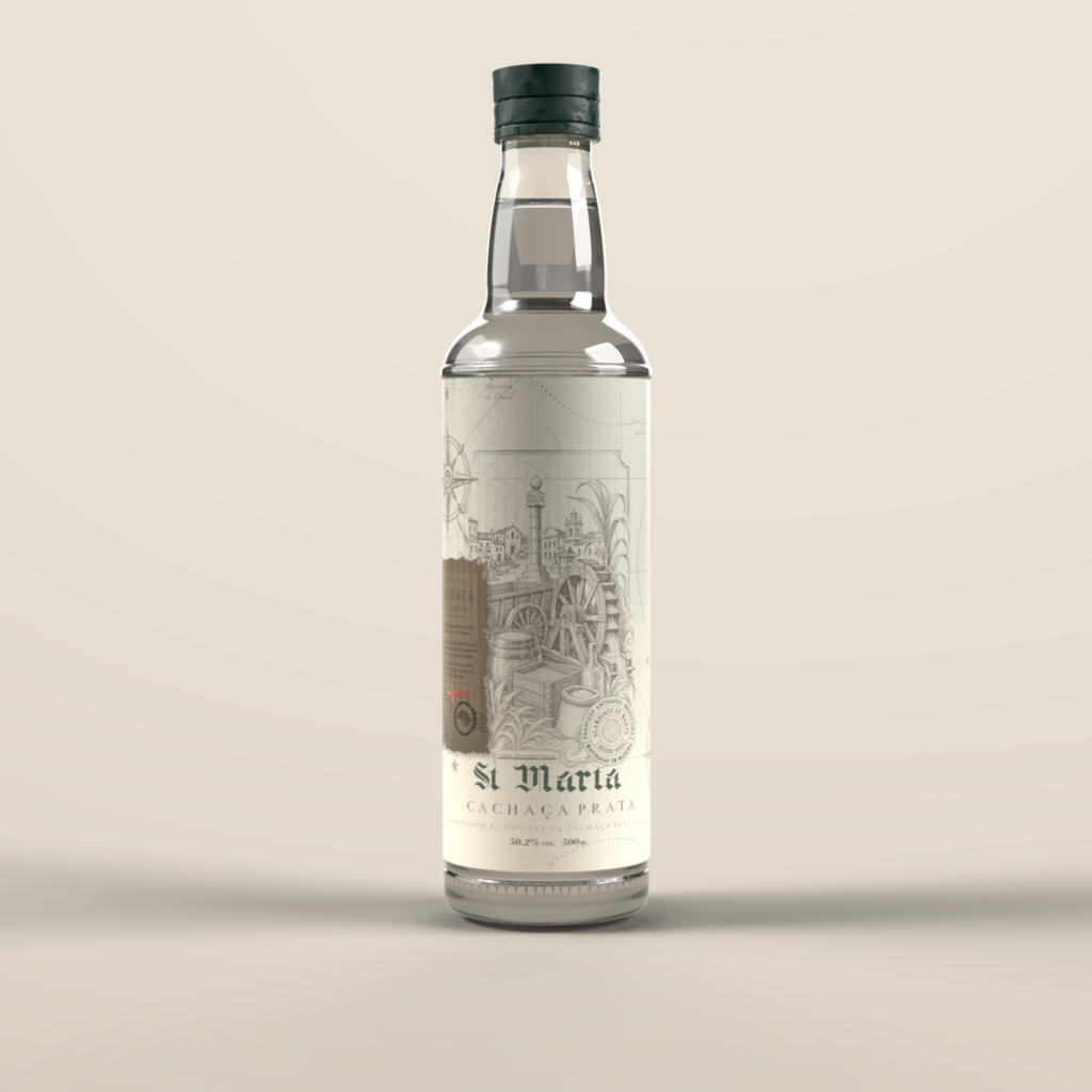 Cachaça St. Marta Prata – Linha Clássica (500ml)
