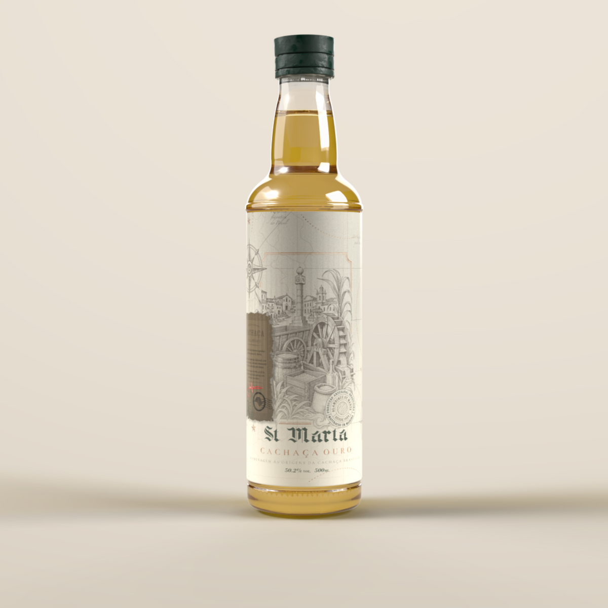 Cachaça St. Marta Ouro – Linha Clássica (500ml)